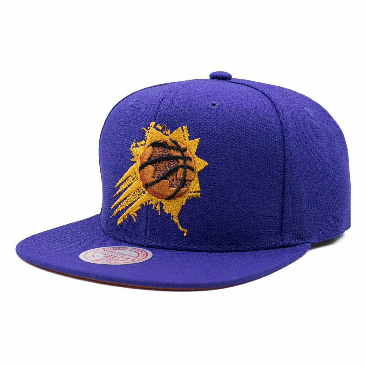 Phoenix Suns Embroidery Glitch Mitchell & Ness Snapback NBA Cap Purple Taass for sale