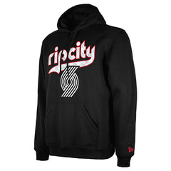 Portland Trail Blazers 2024 NBA City Edition New Era Hoodie Black Taass sale