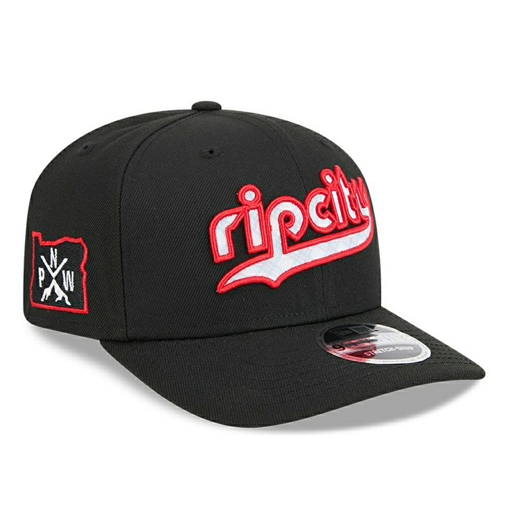 Portland Trail Blazers 2024 NBA City Edition New Era Stretch-Snap 9SEVENTY Cap Taass for sale