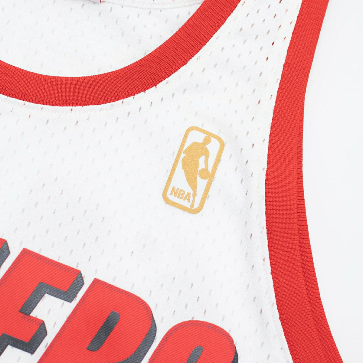 Jermaine O'Neal #5 Portland Trail Blazers 1996-97 Mitchell & Ness Swingman NBA Jersey White Taass for sale