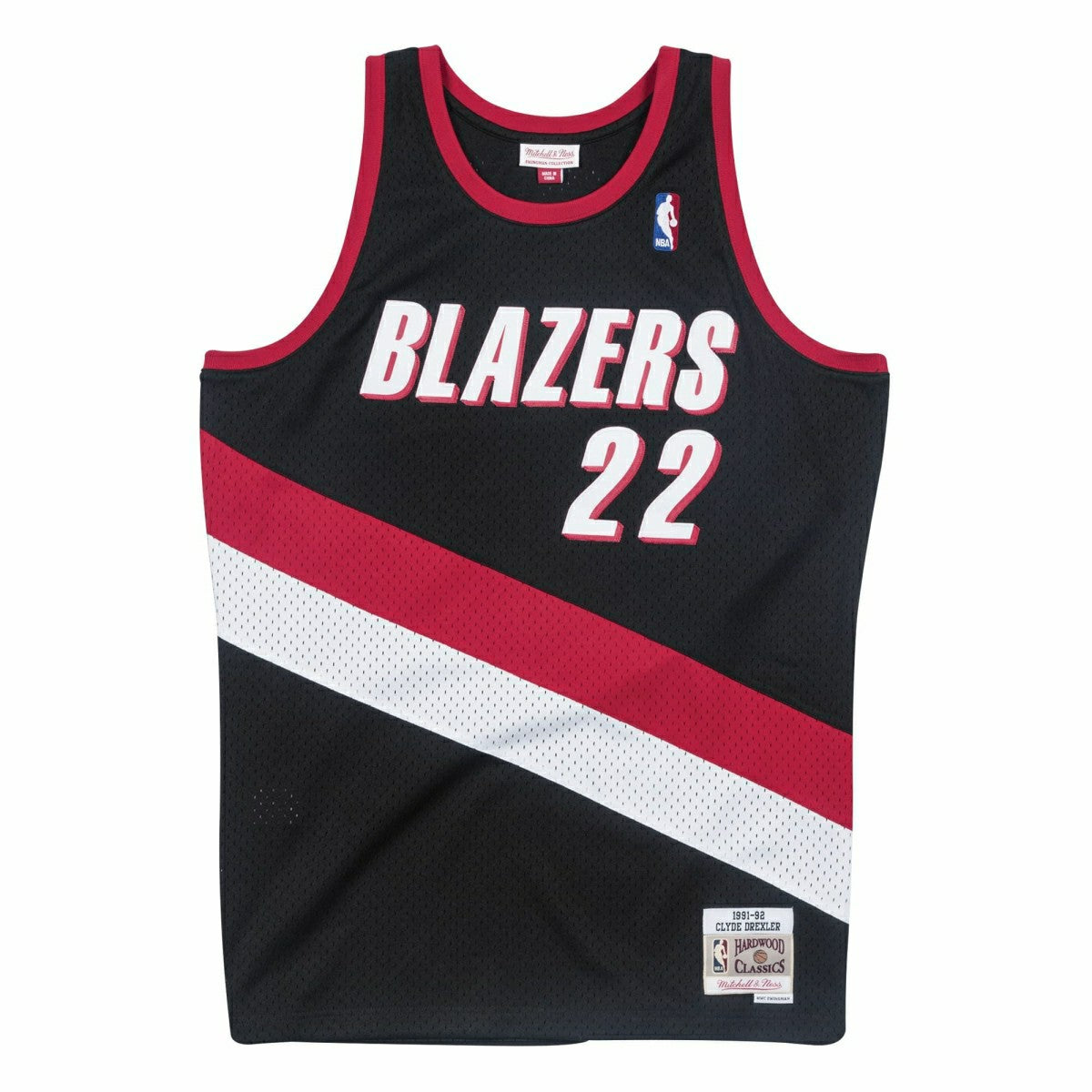 Clyde Drexler #22 Portland Trail Blazers 1991-92 Mitchell & Ness Swingman NBA Jersey Black Taass for sale