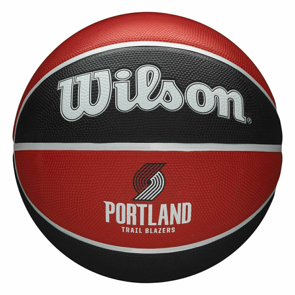 Portland Trail Blazers Team Tribute Wilson NBA Basketball (Size 7) Fashion
