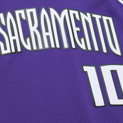 Mike Bibby #10 Sacramento Kings 2002-03 Mitchell & Ness Swingman NBA Jersey Purple Taass for sale