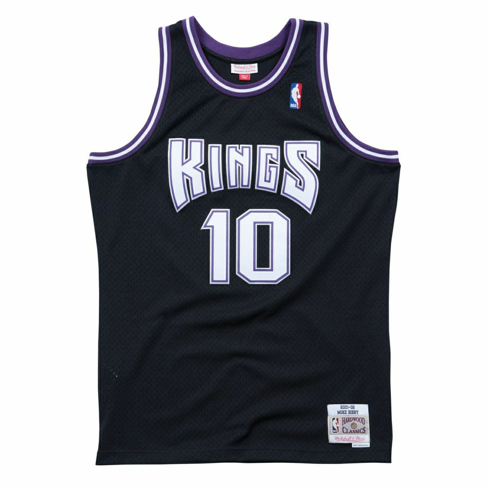 Mike Bibby #10 Sacramento Kings 2001-02 Mitchell & Ness Swingman NBA Jersey Black Taass US