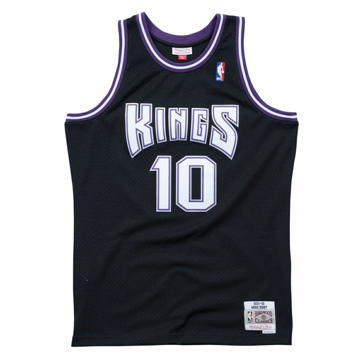 Mike Bibby #10 Sacramento Kings 2001-02 Mitchell & Ness Swingman NBA Jersey Black Taass US