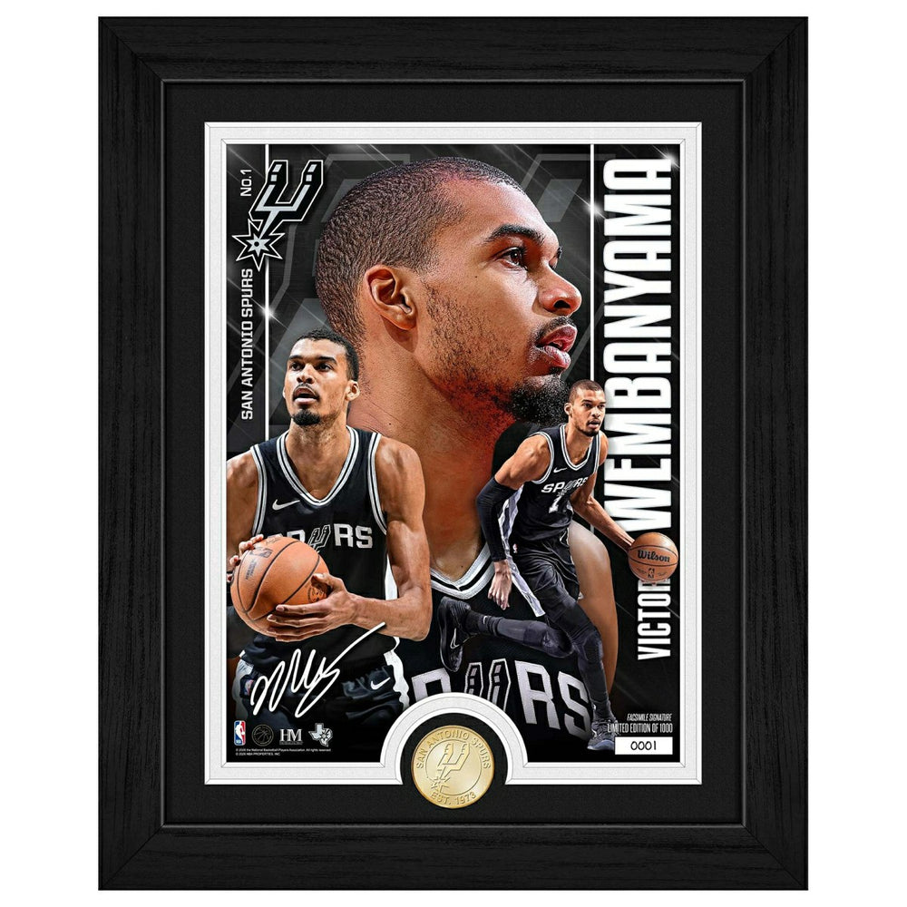 Victor Wembanyama San Antonio Spurs Artist Proof Bronze Coin NBA Photo Frame Taass sale