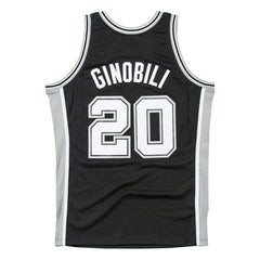 Emanuel Ginóbili #20 San Antonio Spurs 2002-03 Swingman NBA Jersey Black Classic