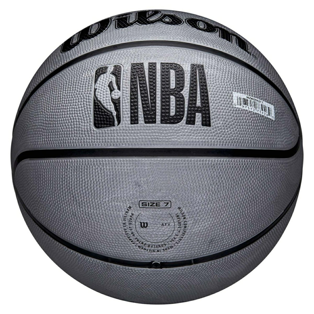 San Antonio Spurs Solid Wilson NBA Basketball Silver (Size 5) Fashion