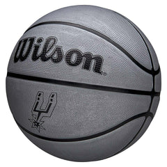 San Antonio Spurs Solid Wilson NBA Basketball Silver (Size 5) Fashion