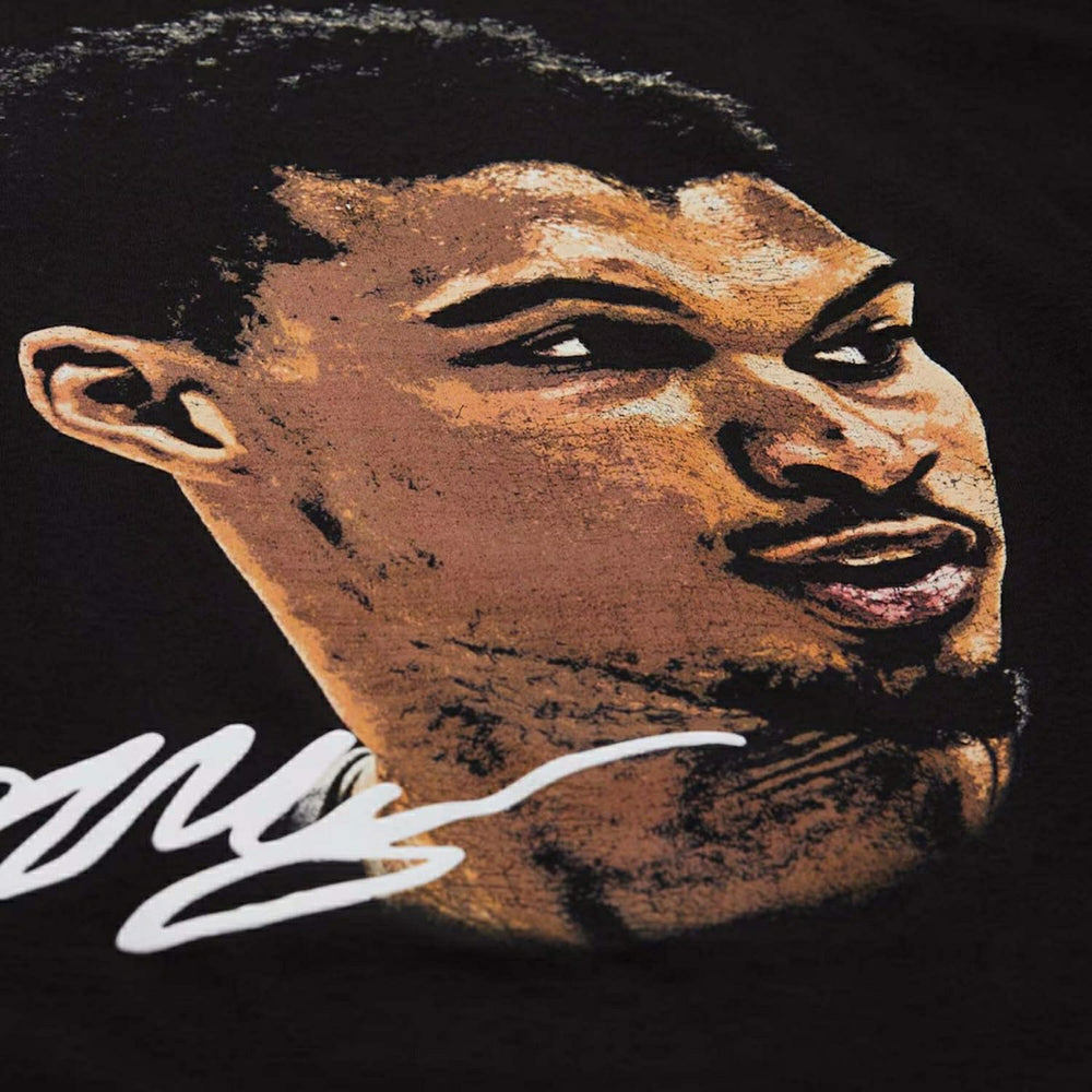 Victor Wembanyama Mitchell & Ness Real Big Face NBA Tee Black Lifestyle