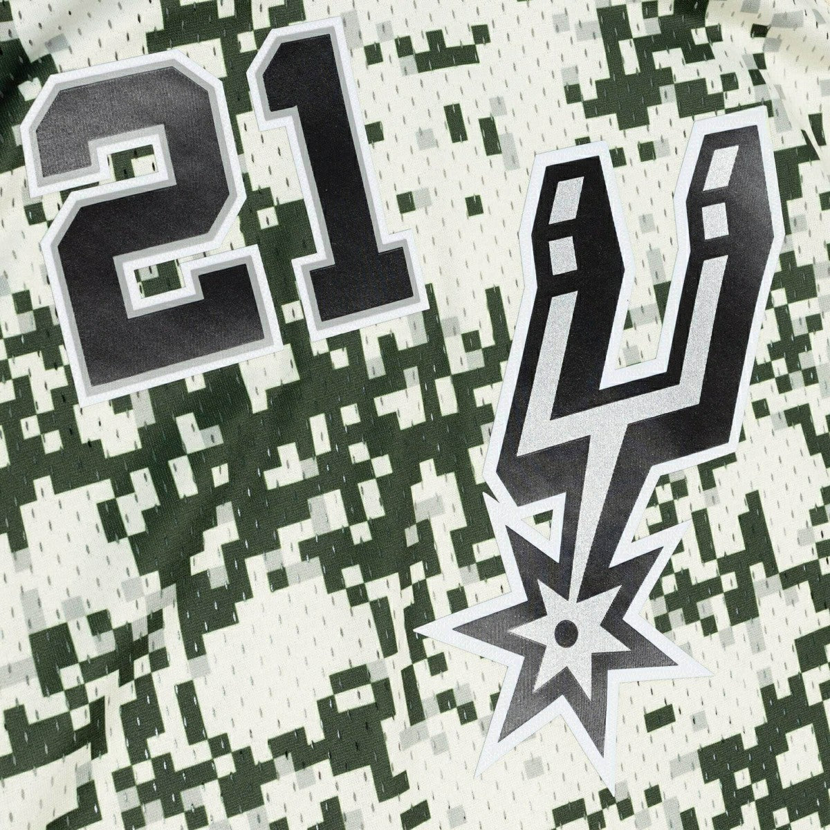 Tim Duncan #21 San Antonio Spurs 2013-14 Mitchell & Ness Swingman NBA Jersey Camo Lifestyle