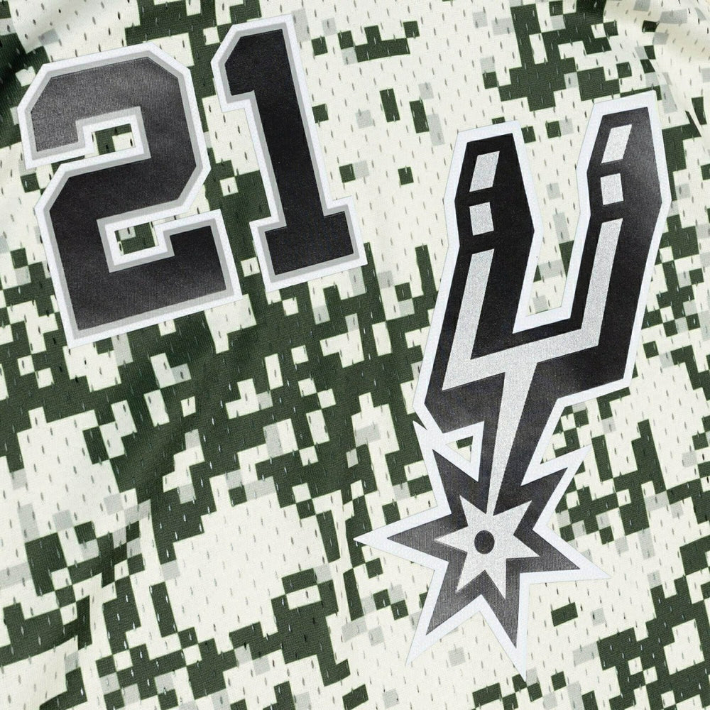 Tim Duncan #21 San Antonio Spurs 2013-14 Mitchell & Ness Swingman NBA Jersey Camo Lifestyle