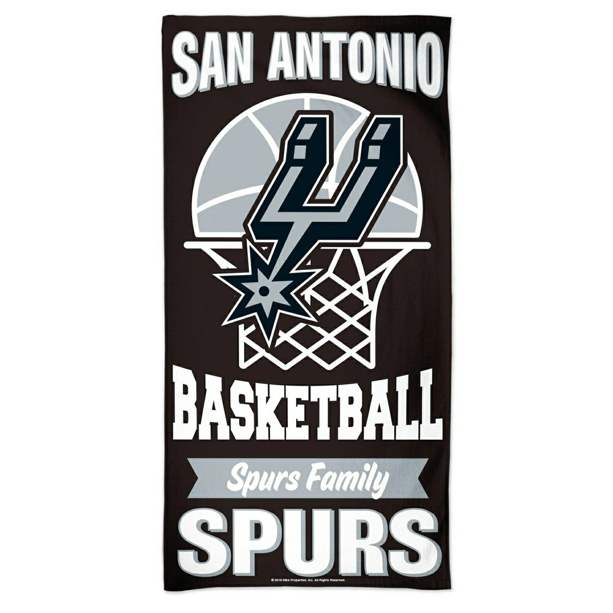 San Antonio Spurs Slogan WinCraft NBA Beach Towel Taass sale