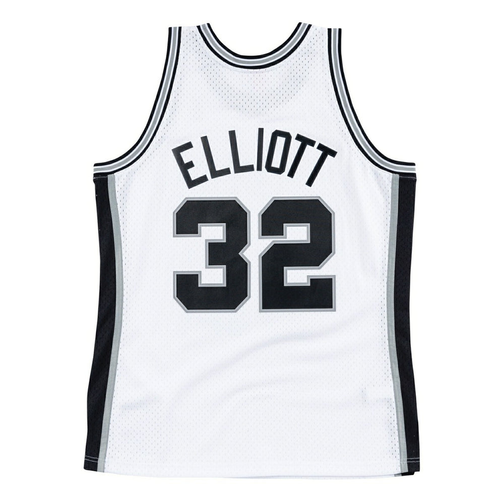 Sean Elliott #32 San Antonio Spurs 1998-99 Mitchell & Ness Swingman NBA Jersey White Fashion