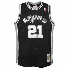 Tim Duncan #21 San Antonio Spurs 1998-99 Youth Swingman NBA Jersey Black (YOUTH) Fashion