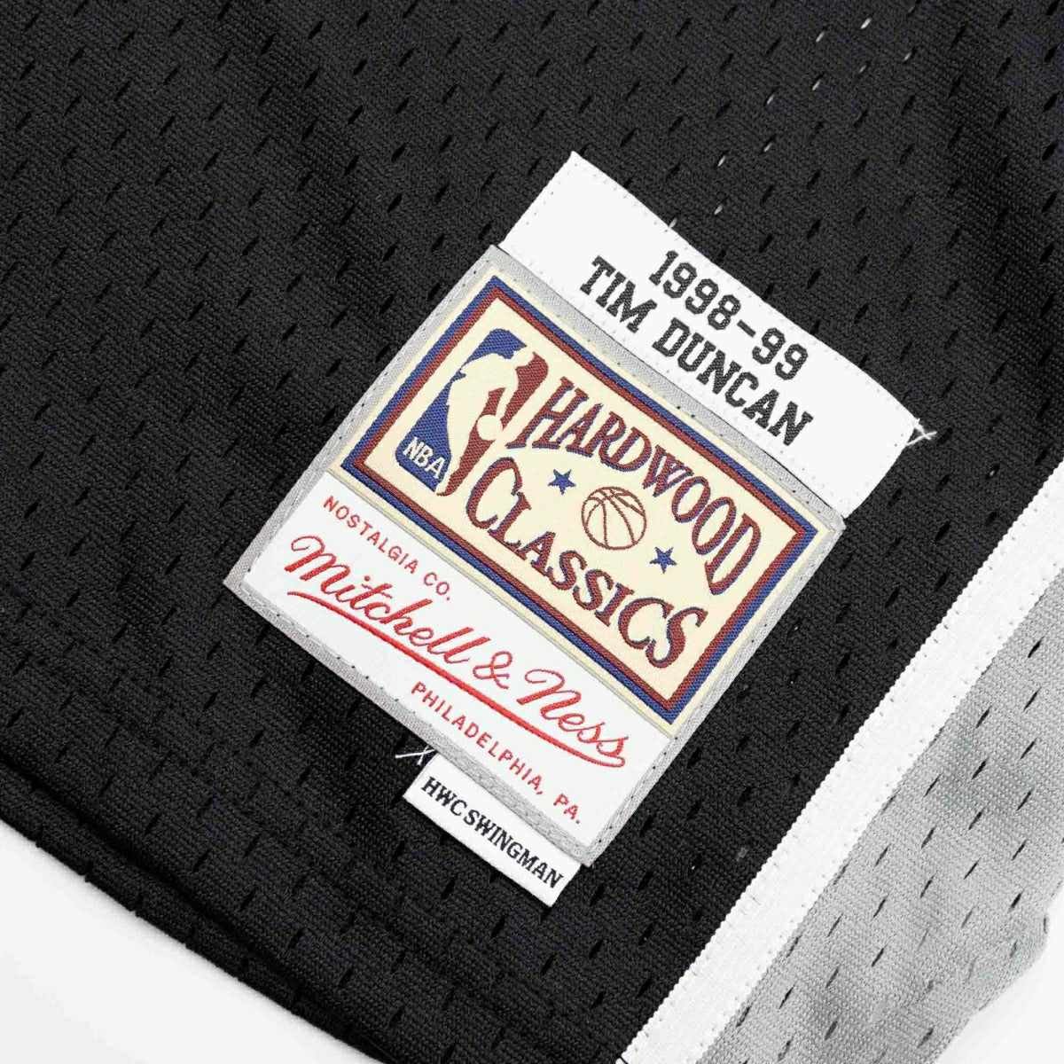 Tim Duncan #21 San Antonio Spurs 1998-99 Youth Swingman NBA Jersey Black (YOUTH) Fashion