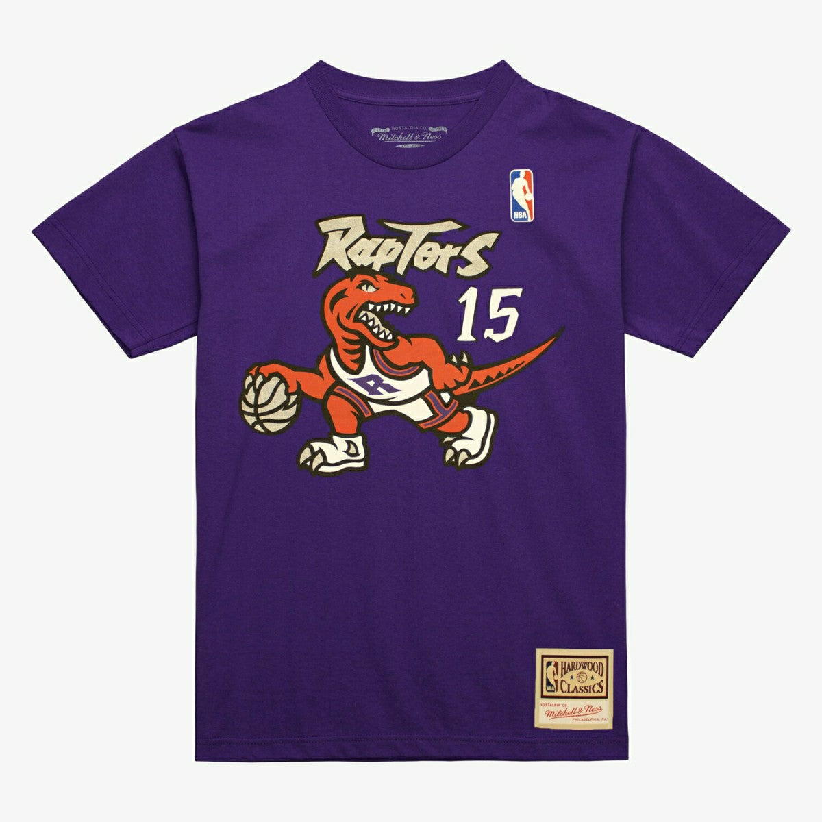 Vince Carter #15 Toronto Raptors Mitchell & Ness NBA T-Shirt Purple Taass for sale