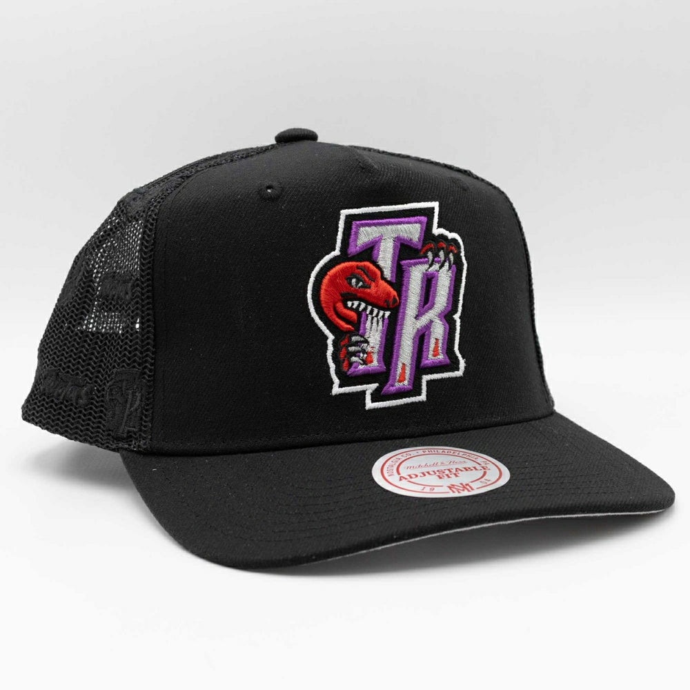 Toronto Raptors Mitchell & Ness Monogram NBA Trucker Cap Black Taass US