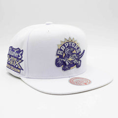 Toronto Raptors Winter White Mitchell & Ness Snapback NBA Cap Taass for sale