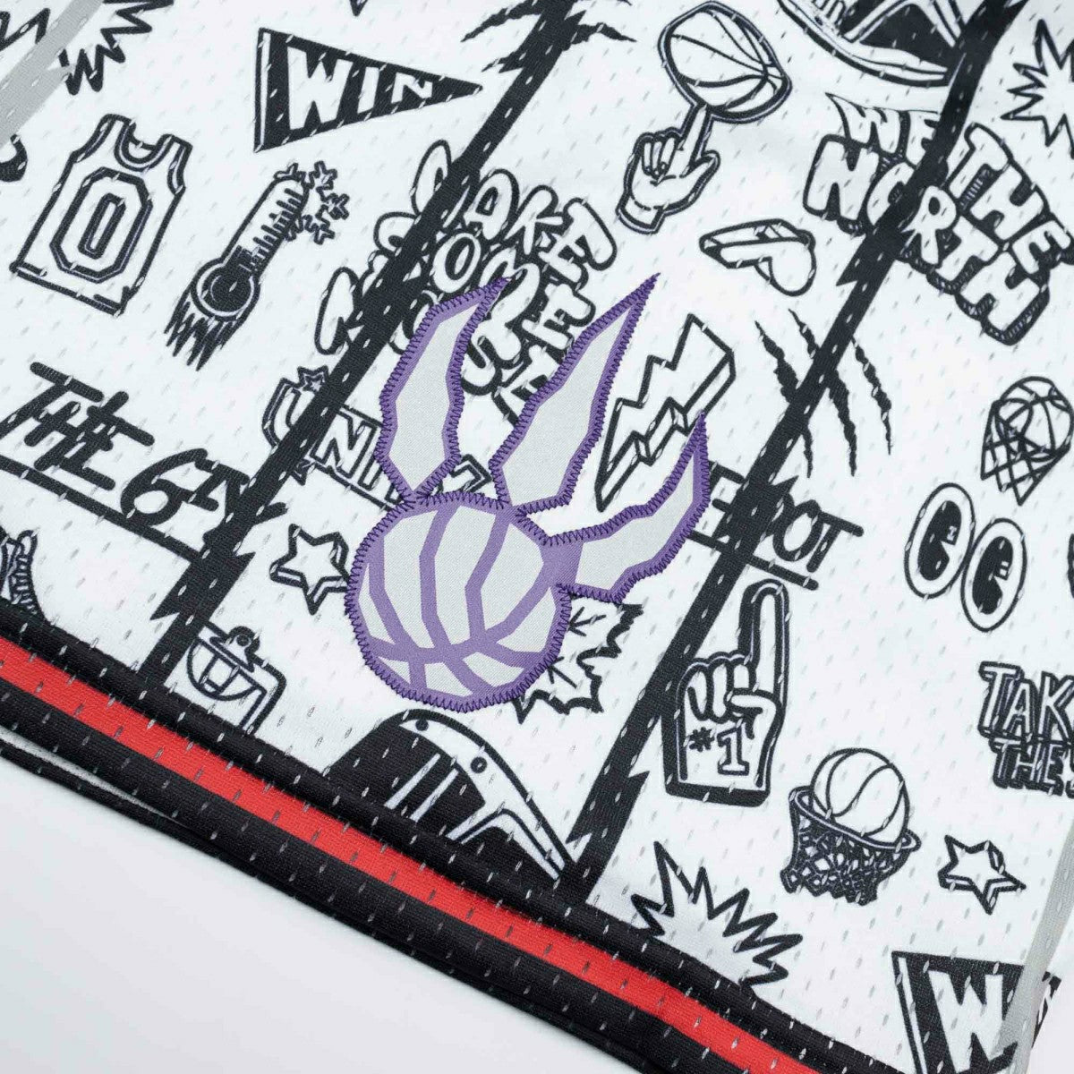 Toronto Raptors Doodle Mitchell & Ness Swingman NBA Shorts Taass for sale