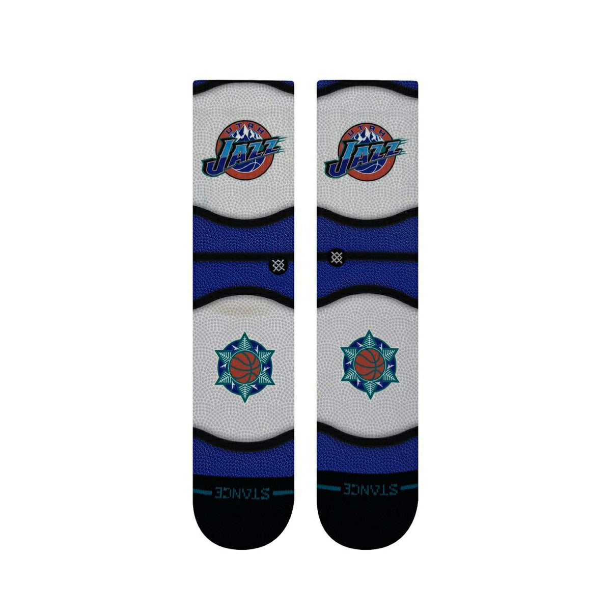 Utah Jazz Classic Mini Ball Stance Crew Socks Lifestyle