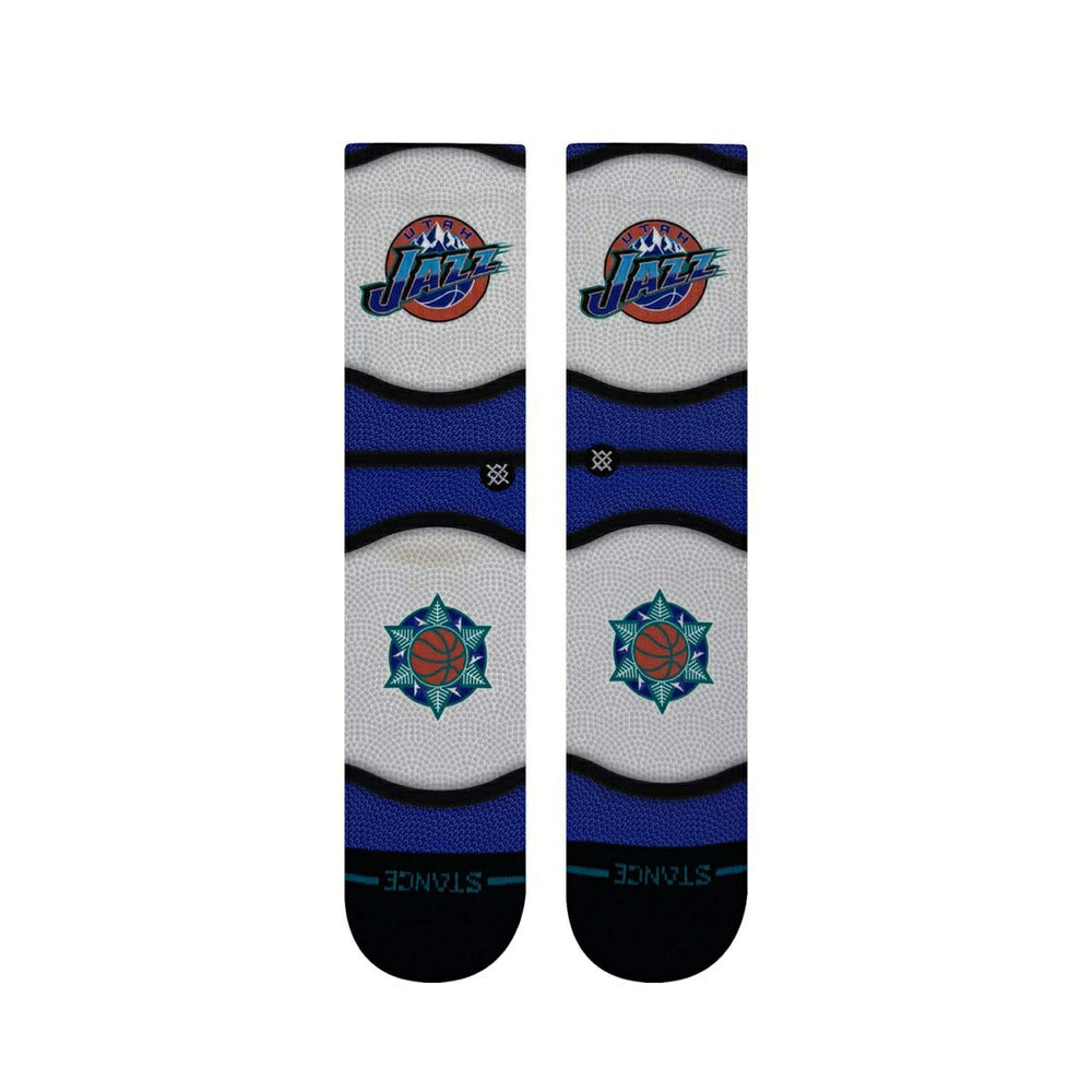 Utah Jazz Classic Mini Ball Stance Crew Socks Lifestyle