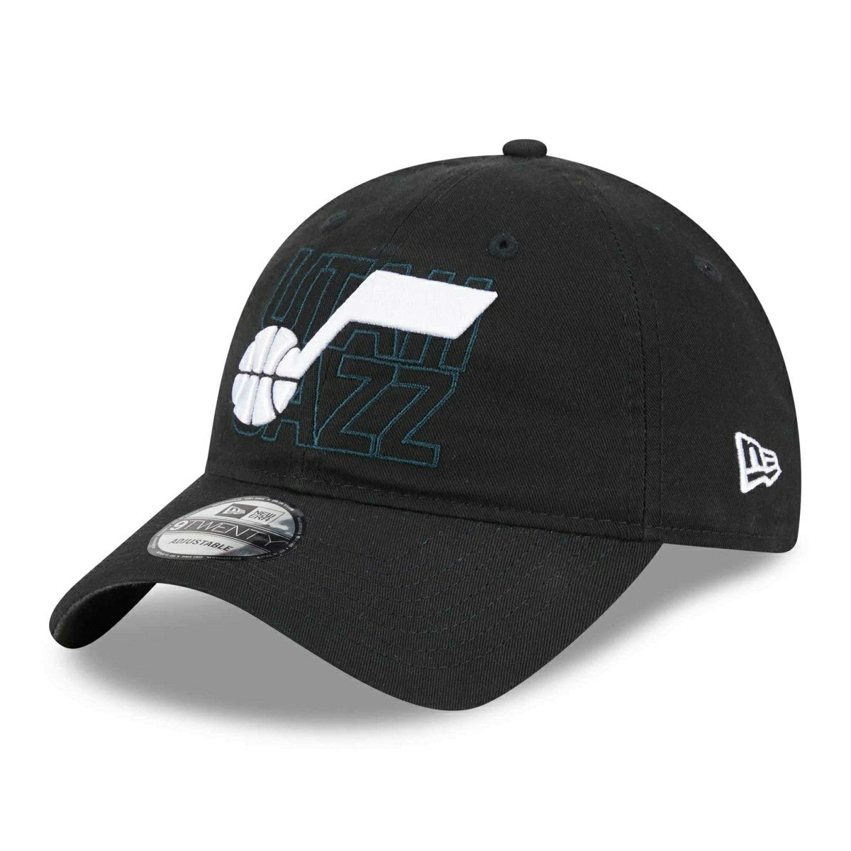 Utah Jazz 2023 NBA Draft New Era 9TWENTY Adjustable Cap Black Taass US