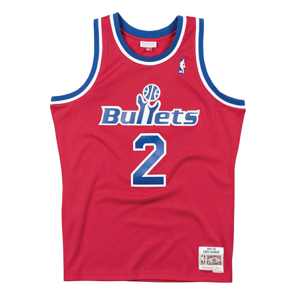 Chris Webber #2 Washington Bullets 1994-95 Swingman NBA Jersey Red Classic