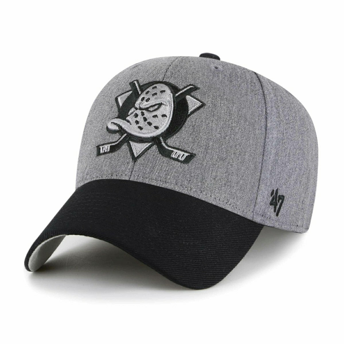 Anaheim Ducks '47 MVP Granite Adjustable NHL Cap Charcoal Classic