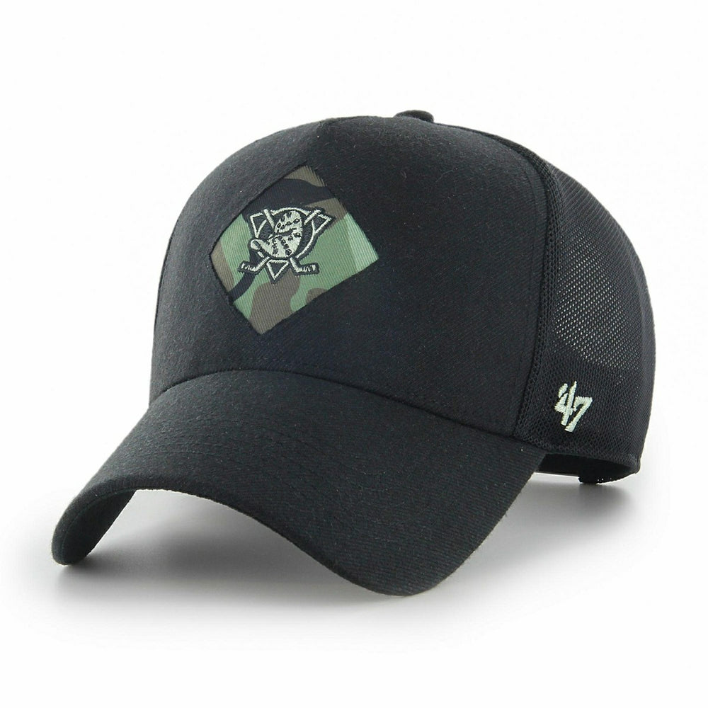 Anaheim Ducks Sector Camo Logo '47 MVP Trucker NHL Cap Black Taass US
