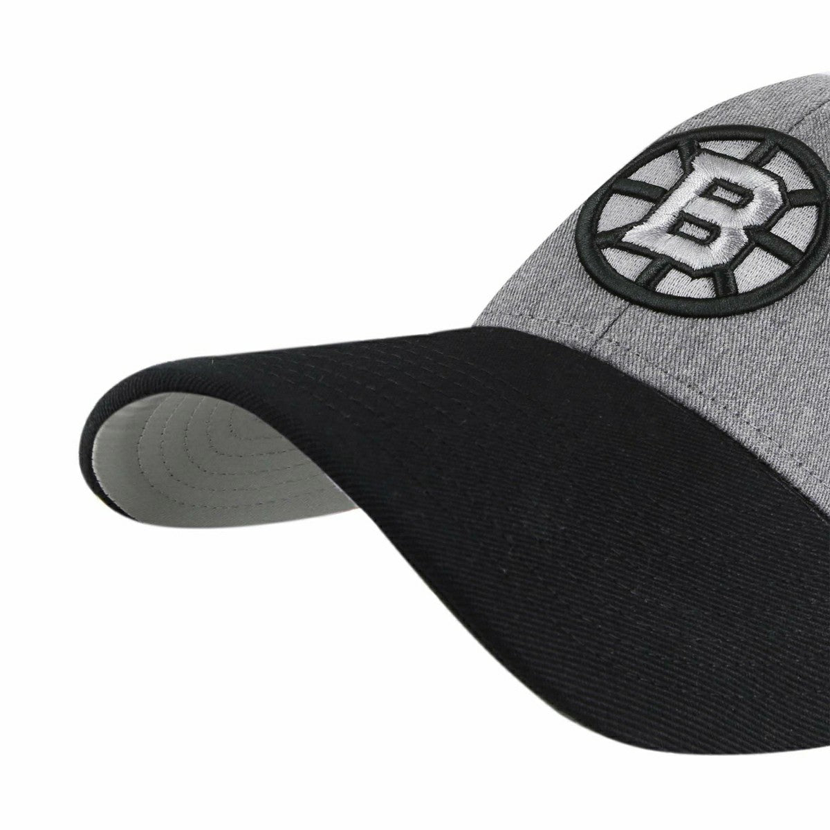 Boston Bruins '47 MVP Granite Adjustable NHL Cap Charcoal Lifestyle