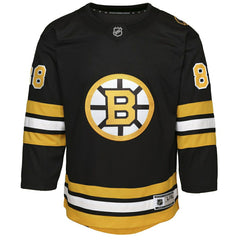David Pastrnak #88 Boston Bruins Premier NHL Jersey Black (YOUTH) Classic