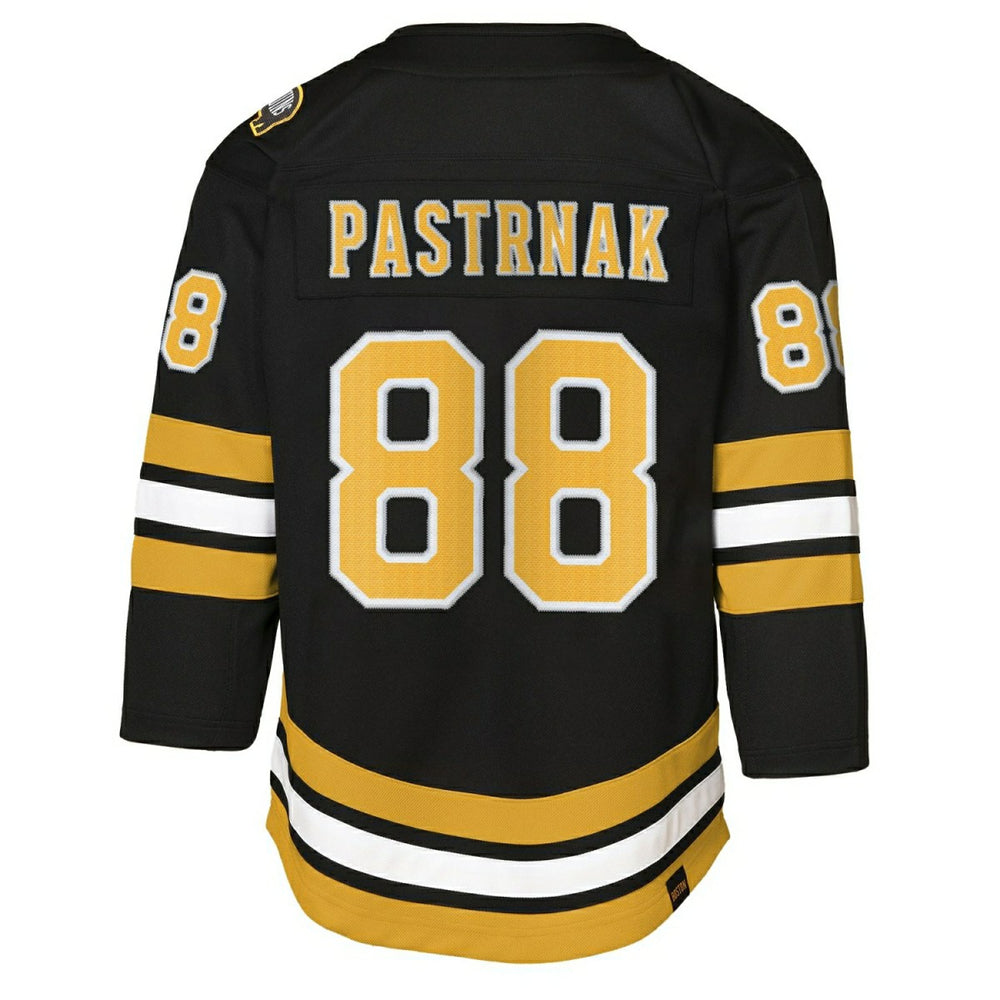 David Pastrnak #88 Boston Bruins Premier NHL Jersey Black (YOUTH) Classic