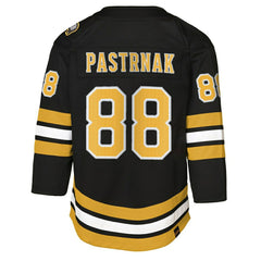 David Pastrnak #88 Boston Bruins Premier NHL Jersey Black (YOUTH) Classic