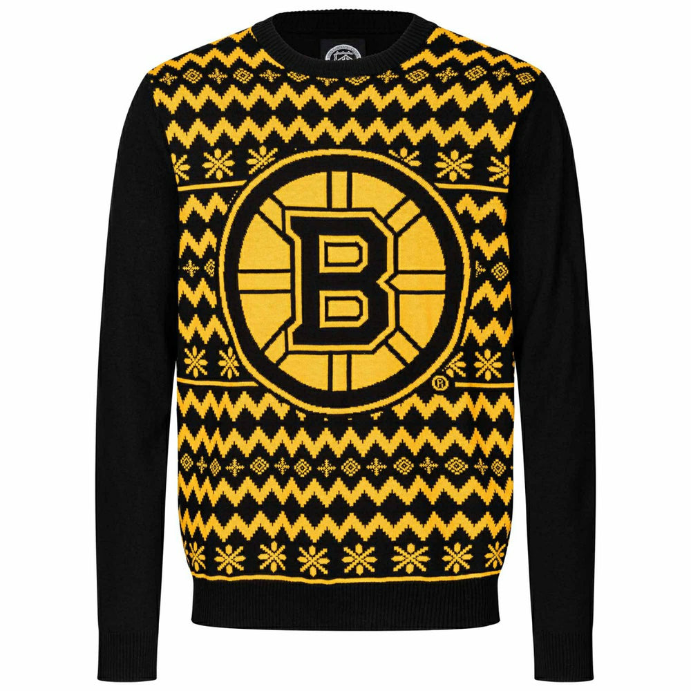 Boston Bruins NHL Big Logo Ugly Christmas Sweater Taass sale