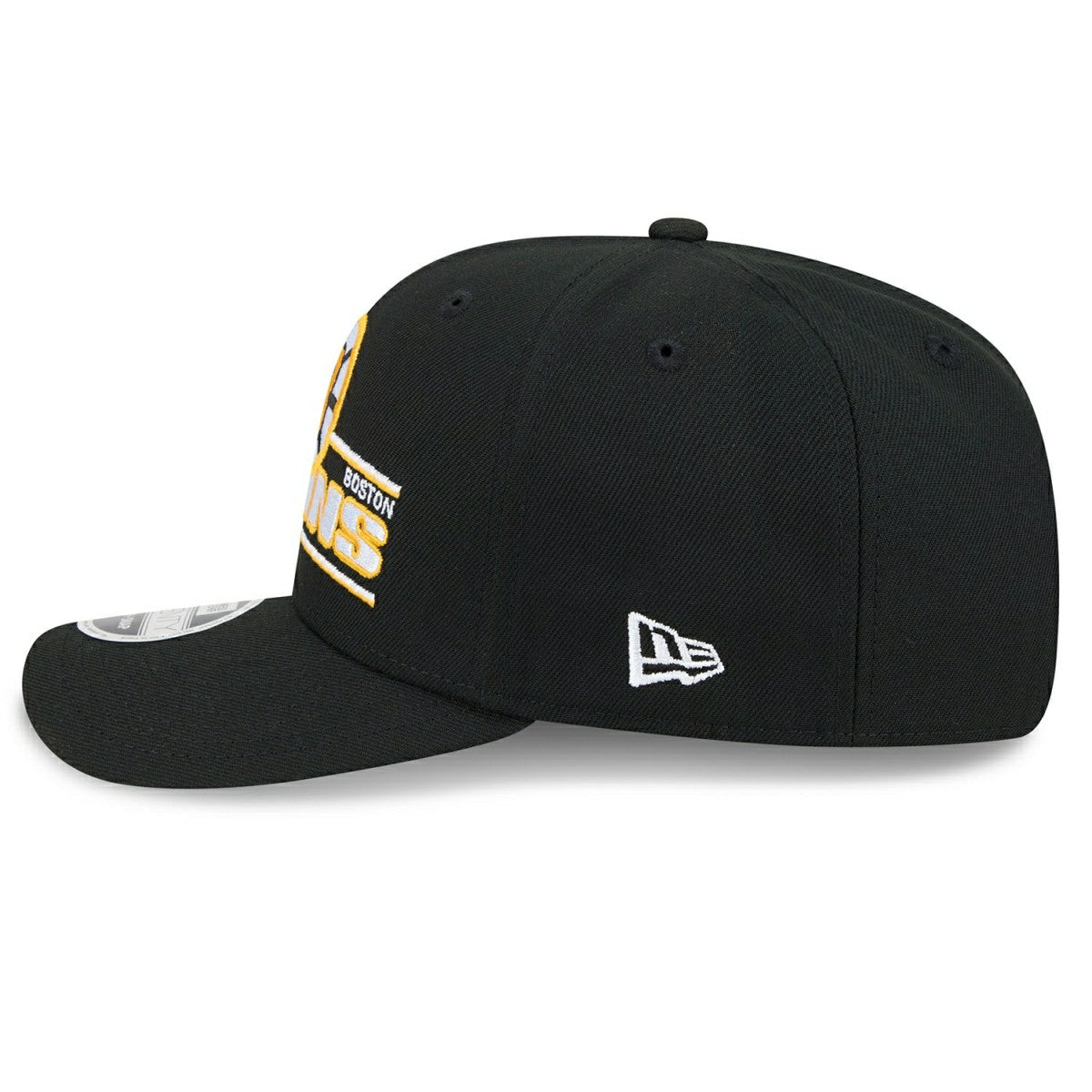 Boston Bruins NHL Stated 9SEVENTY Stretch-Snap Cap Black Taass US