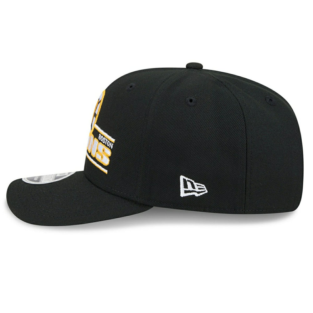 Boston Bruins NHL Stated 9SEVENTY Stretch-Snap Cap Black Taass US