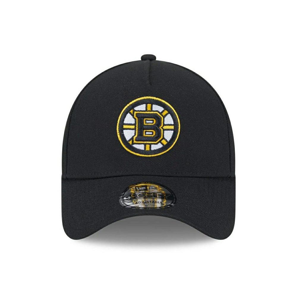 Boston Bruins New Era 9FORTY A-Frame Trucker NHL Cap Black Lifestyle
