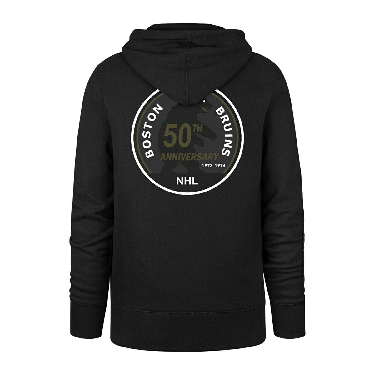 Boston Bruins Tonal Backer '47 Burnside NHL Hoodie Black Classic