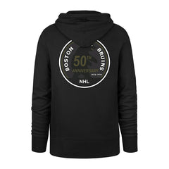Boston Bruins Tonal Backer '47 Burnside NHL Hoodie Black Classic