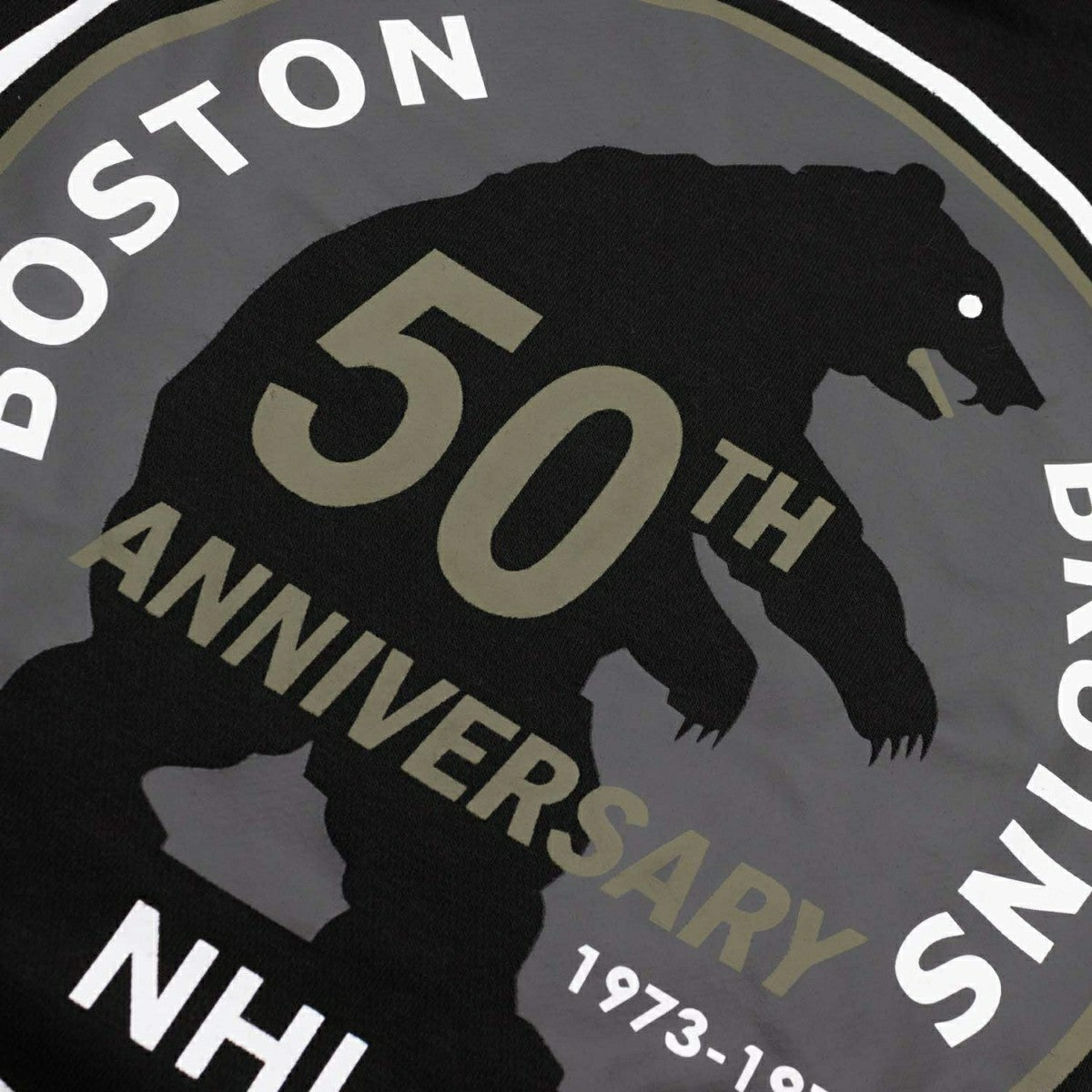 Boston Bruins Tonal Backer '47 Burnside NHL Hoodie Black Classic