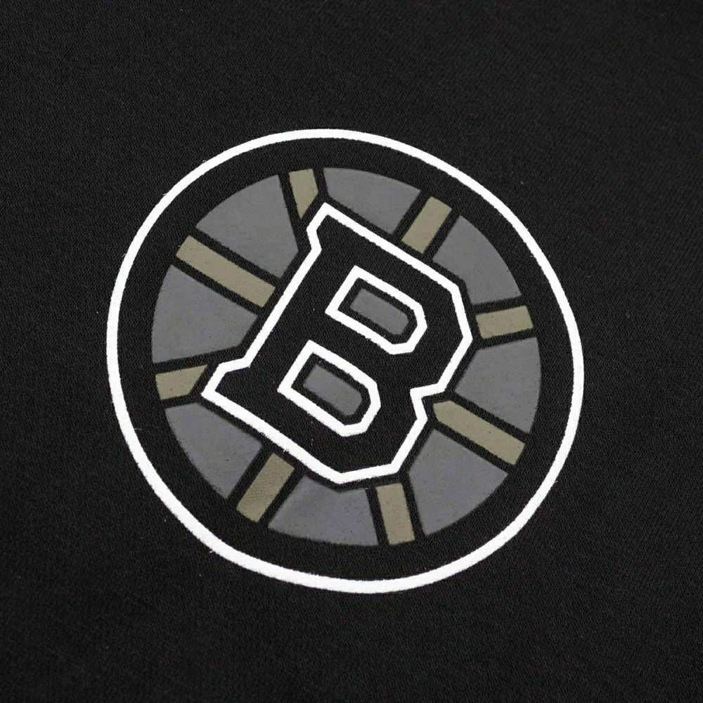 Boston Bruins Tonal Backer '47 Burnside NHL Hoodie Black Classic