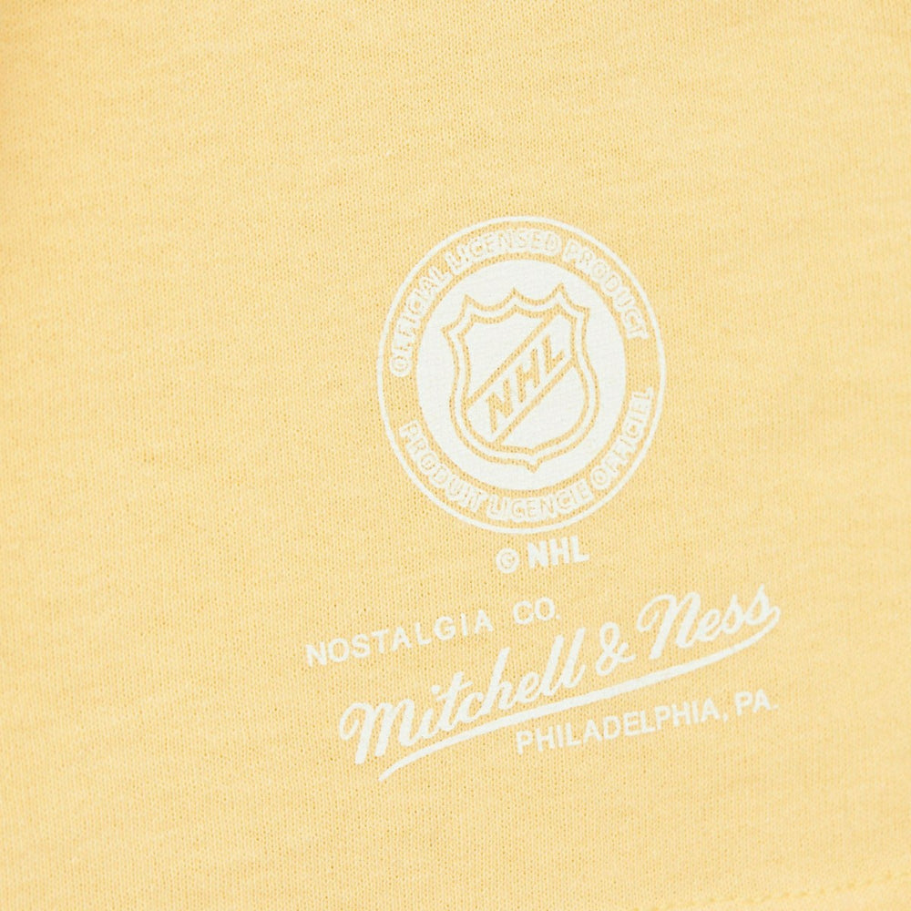 Boston Bruins Stateside Pastel Mitchell & Ness NHL T-Shirt Yellow Lifestyle