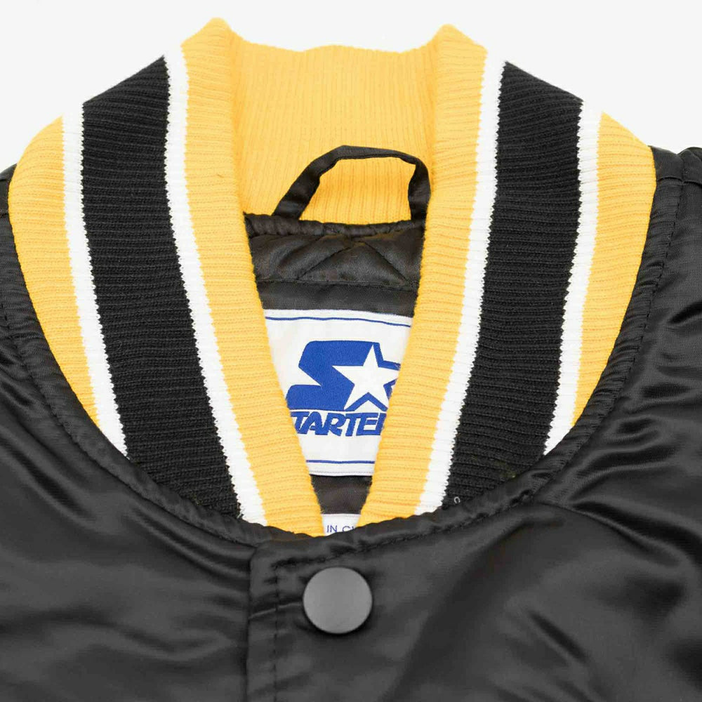Boston Bruins Home Game NHL Varsity Satin Jacket Classic