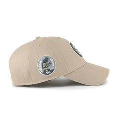 Boston Bruins 50th Anniversary Snapback '47 MVP NHL Cap Khaki Taass US