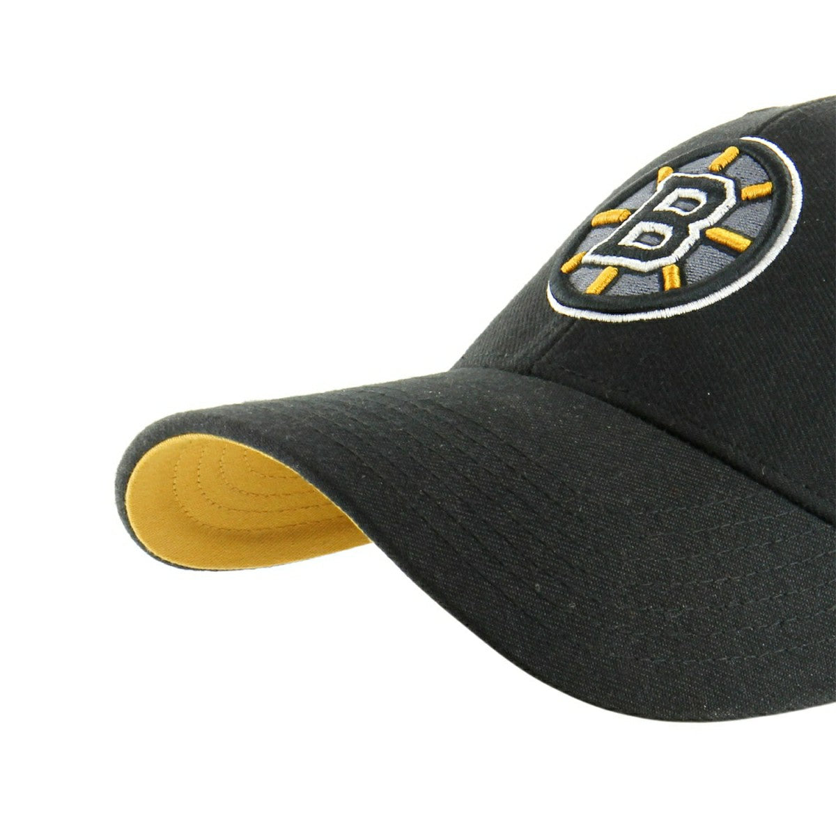 Boston Bruins 50th Anniversary Sure Shot Vintage MVP Snapback NHL Cap Alternate Black Lifestyle