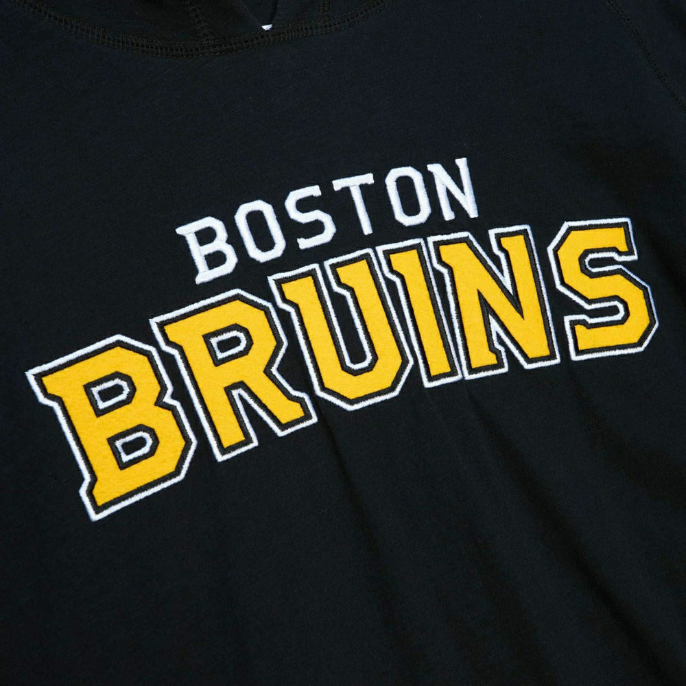 Boston Bruins Legendary Slub Mitchell & Ness NHL Long Sleeve Hoodie Lifestyle