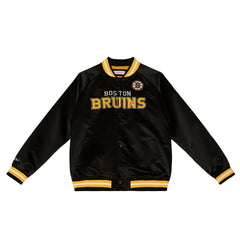 Boston Bruins Mitchell & Ness Lightweight Satin NHL Jacket Taass sale