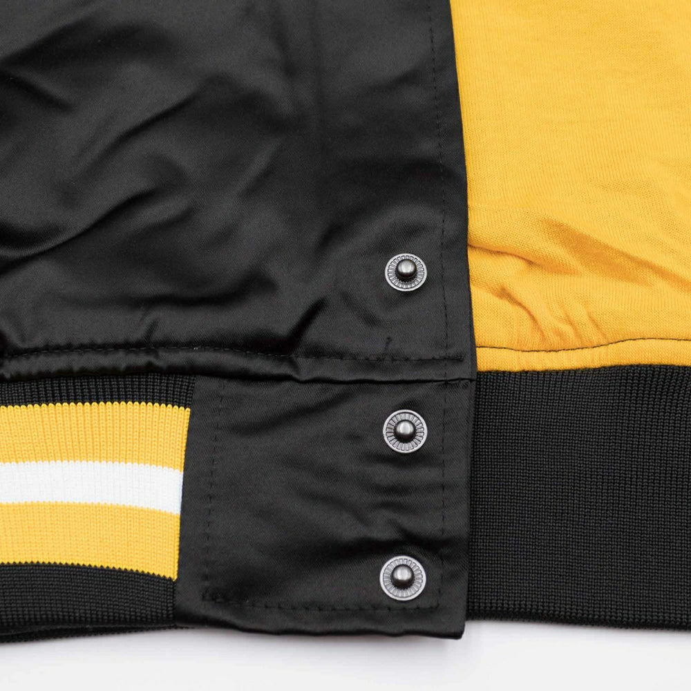 Boston Bruins Mitchell & Ness Lightweight Satin NHL Jacket Taass sale