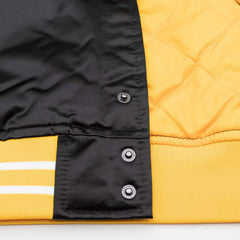 Boston Bruins Heavyweight Satin Mitchell & Ness NHL Jacket Black Taass US
